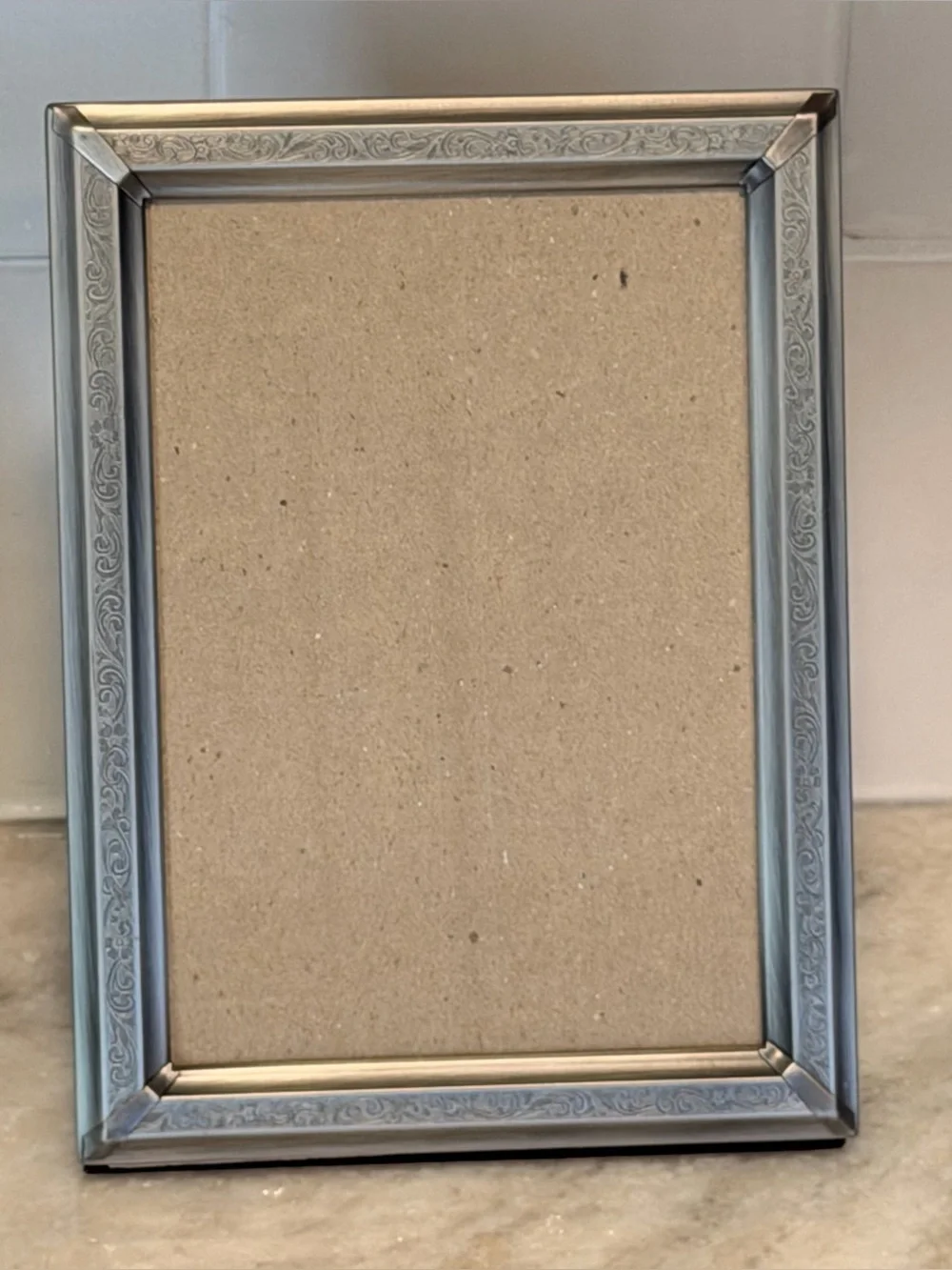 Vintage Silvertone Decorative Photo Frame - Elegant Home Accents 5x7